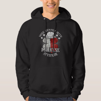 Distressed Irish Maltese Attitude Patriotic Shamro Hoodie