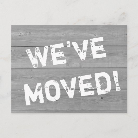 Distressed look houten paneel bewegende briefkaart (Voorkant)