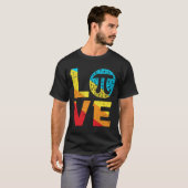 Distressed LOVE PI Design T-shirt (Voorkant volledig)
