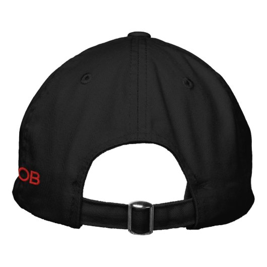 Distressed Loyal Mob Cap Classic Black Red Pet (Achterkant)