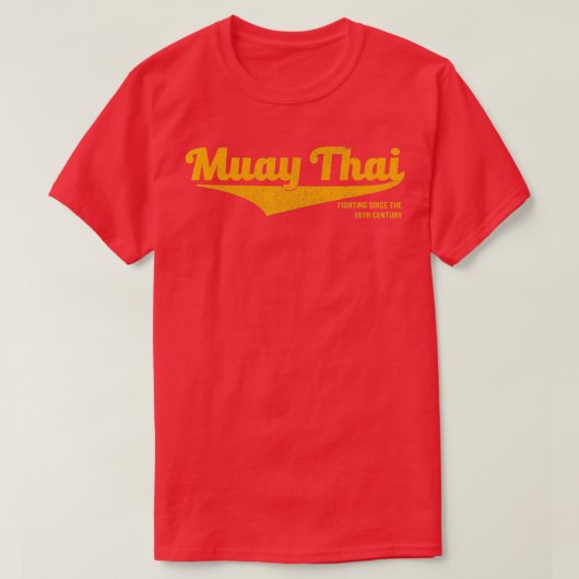 Distressed Muay Thai Kickboxing  MMA BJJ Thailand  T-shirt (Design voorkant)