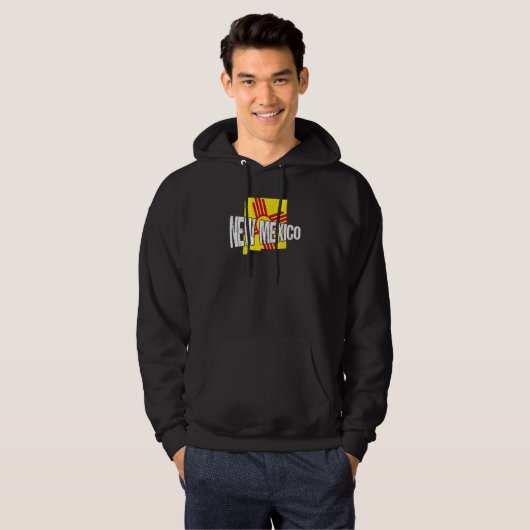 Distressed New Mexico Hoodie (Voorkant volledig)
