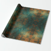 Distressed Patina Copper Vintage Ephemera  Cadeaupapier (Uitgerold)