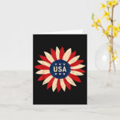 Distressed Patriotic Sunflower Vlag van de Verenig Kaart (Gele Bloem)