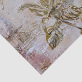 Distressed Pink Poppies Tissuepapier (Detail)