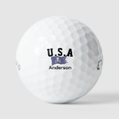 Distressed Pirate Flag Golfballen - Schedel & Bott (Voorkant)