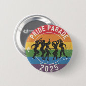 Distressed Pride Parade dansende figuren Ronde Button 5,7 Cm (Voorkant /achterkant)