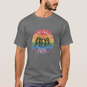 Distressed Pride Parade dansende figuren T-shirt (Voorkant)