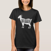 Distressed Quote Easily Distracted Retro Goats T-shirt (Voorkant)