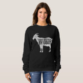 Distressed Quote Easily Distracted Retro Goats Trui (Voorkant volledig)