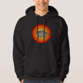 Distressed Raccoon  Retro Style Hoodie (Voorkant)