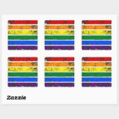 Distressed Rainbow LGBT Sticker (Vel)