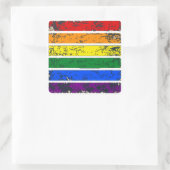 Distressed Rainbow LGBT Sticker (Tas)