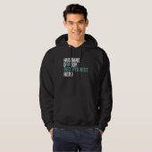 Distressed Receptionis Husband Daddy Receptionist Hoodie (Voorkant volledig)