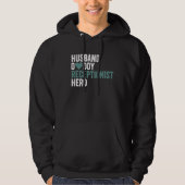 Distressed Receptionis Husband Daddy Receptionist Hoodie (Voorkant)