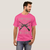 Distressed Retro Hertenjager Kleding  Geweer T-shirt (Voorkant volledig)