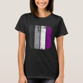 Distressed Retro Lgbt Aseksual Flag Lgbtq Pride Mo T-shirt