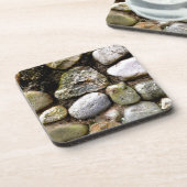 Distressed Rocks stenen veldsteen patroon Drankjes Onderzetter (Linkerzijde)