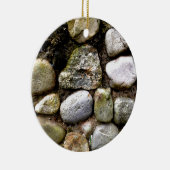 Distressed Rocks stenen veldsteen patroon Keramisch Ornament (Rechts)