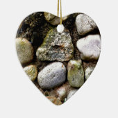 Distressed Rocks stenen veldsteen patroon Keramisch Ornament (Rechts)