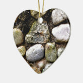 Distressed Rocks stenen veldsteen patroon Keramisch Ornament (Links)