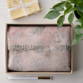 Distressed Roze Geïnspireerd Bloemen Decoupage Tissuepapier (Geschenk)