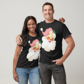 Distressed  Roze Kerstman Roze Kerst T-shirt (Unisex)