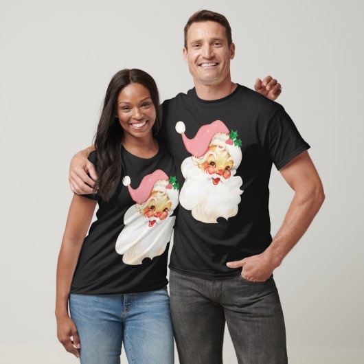 Distressed  Roze Kerstman Roze Kerst T-shirt (Unisex)