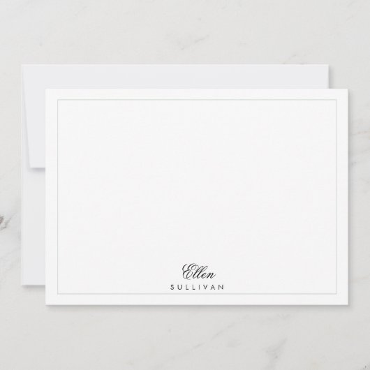 Distressed  Rozen op Mint Notitiekaartje (Voorkant)