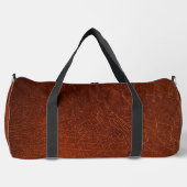 Distressed Rusty Brown Faux Leather Plunjezak (Voorkant)