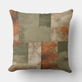Distressed Sage Green Sinaasappel Moderne boerderi Kussen