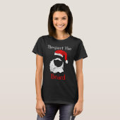 Distressed Santa Claus Respect The Beard T-shirt (Voorkant volledig)