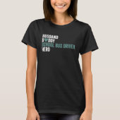 Distressed School Bus Driver Husband Daddy School T-shirt (Voorkant)