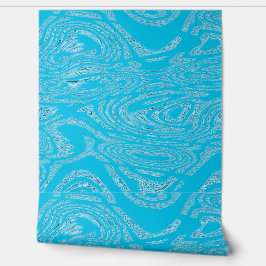 Distressed Sky Blue Behang