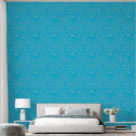 Distressed Sky Blue Behang