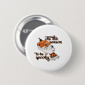 Distressed Spooky Season Ronde Button 5,7 Cm (Voorkant /achterkant)