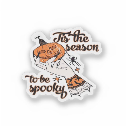 Distressed Spooky Season Sticker (Voorkant)