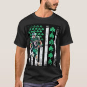 Distressed St. Patrick’s Day Football T- shirt  (Voorkant)