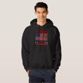 Distressed Style American Flag Desantis 2024 Hoodie (Voorkant volledig)
