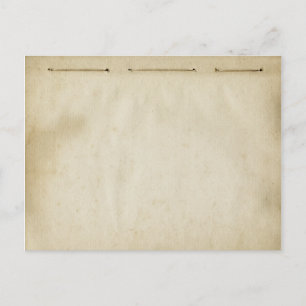  Distressed Threaded Blank Antiek Geïnspireerd Briefkaart