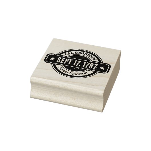 Distressed U.S. History Dates Constitution Day Rubberstempel (Stempel)