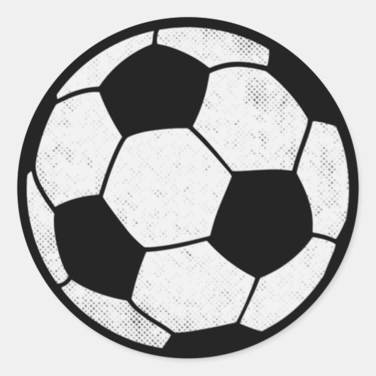 Distressed Vintage Soccer Graphic Design Ronde Sticker (Voorkant)