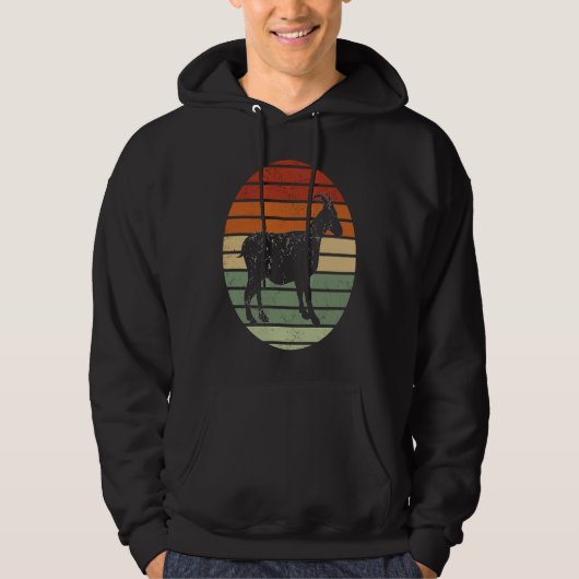 Distressed  with A Goat Vintage Goats Farmer Hoodie (Voorkant)