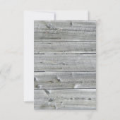 Distressed Wood Cowboy Boots-3x5Huwelijksuitnodigi Kaart (Achterkant)