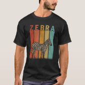 Distressed Zebra Men Women Kid Cute Zebra Retro T-shirt (Voorkant)