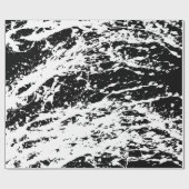 Distressed zwart-wit Distressed Paint Cadeaupapier (Vlak)