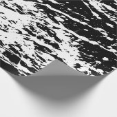 Distressed zwart-wit Distressed Paint Cadeaupapier (Hoek)