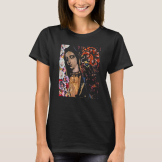 Distresses Bong Bones Guadalupana Roseate Aztec Ea T-shirt