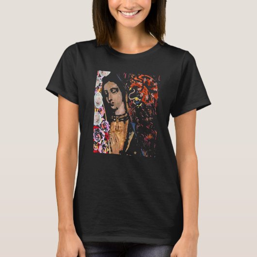 Distresses Bong Bones Guadalupana Roseate Aztec Ea T-shirt (Voorkant)