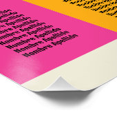 Distribución de Asientos Boda Nostalgia Fiesta  Perfect Poster (Hoek)